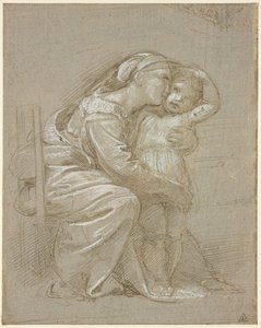 A Mother Embracing a Child